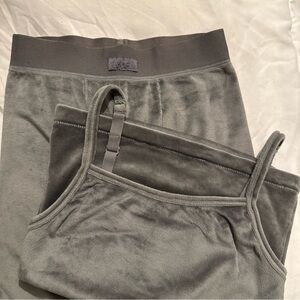 SKIMS Gray Velour Set